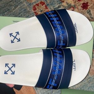 New Off White Slides sz 8.5